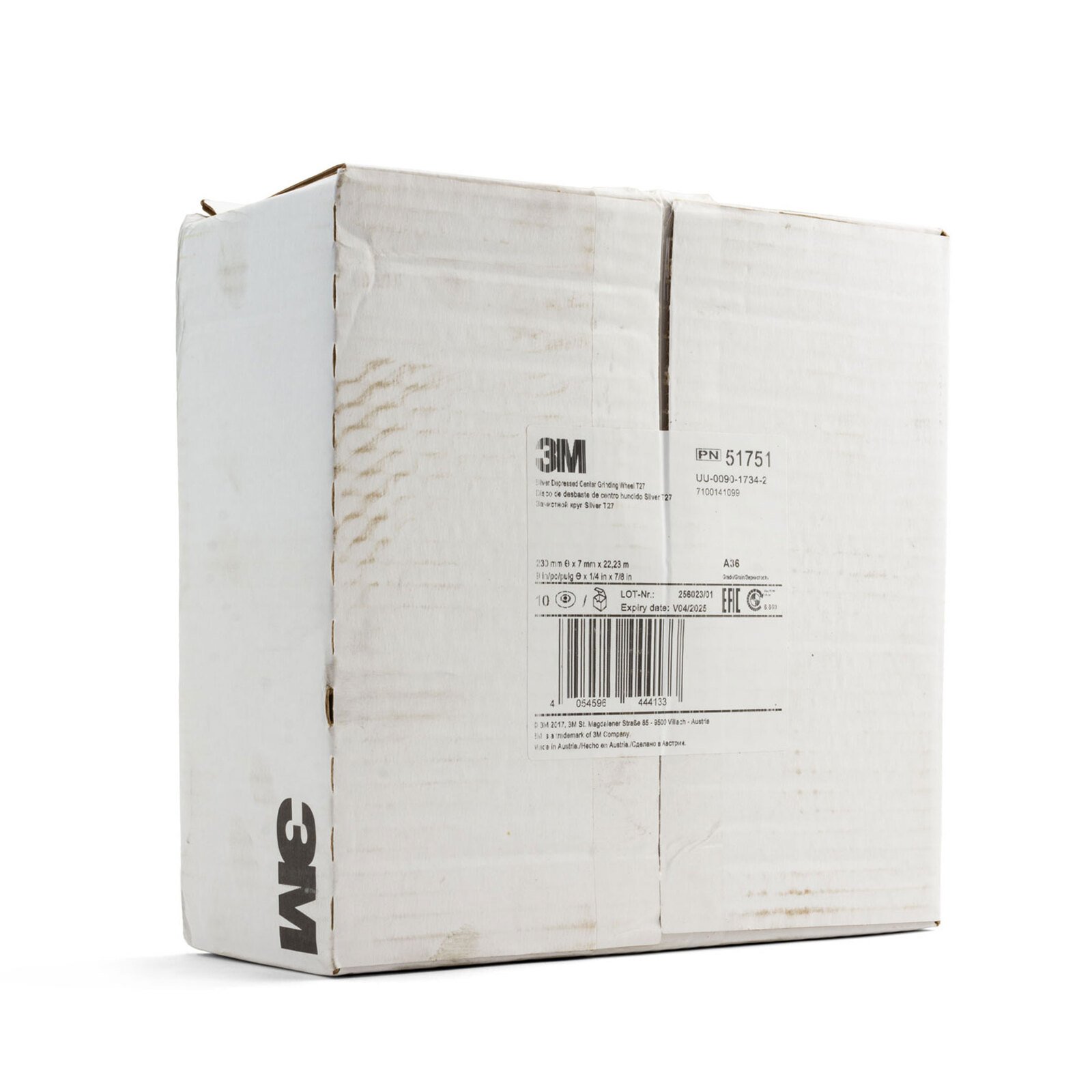 3M 51751 9" Silver Rigid Grinding Disc 50pk