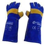 Promax Blue Mig Welding Gloves 40cm Long 2x