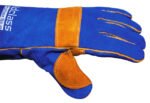 Promax Blue Mig Welding Gloves 40cm Long 2x - Image 3