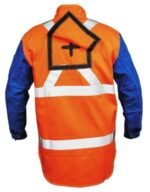 PROMAX HV2 Welding Jacket Hi-Vis Leather Sleeves 2XL - Image 2