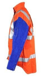 PROMAX HV2 Welding Jacket Hi-Vis Leather Sleeves 2XL - Image 4