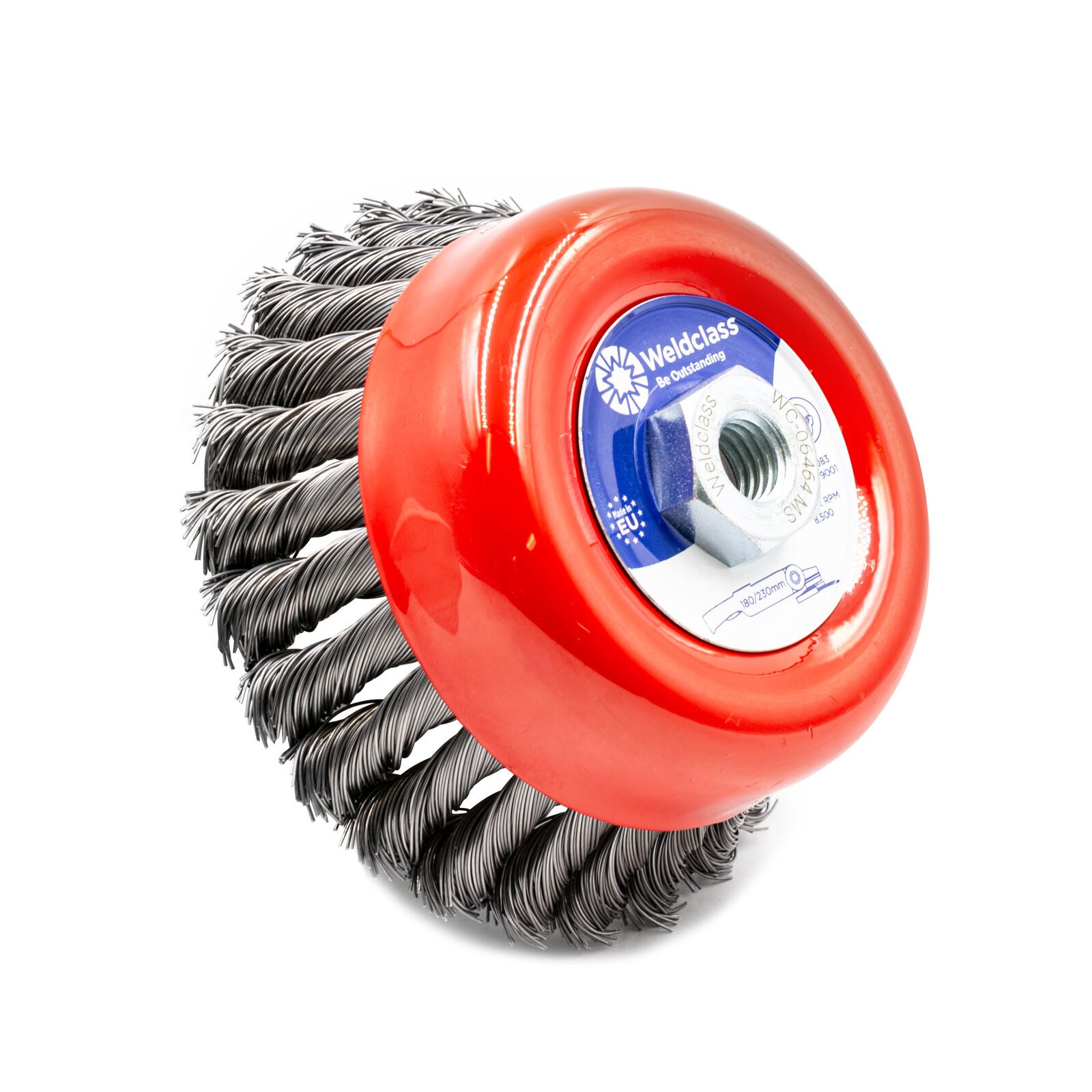 Twist Knot Cup Brush 120mm M14x2 Mild Steel Grinder Brush