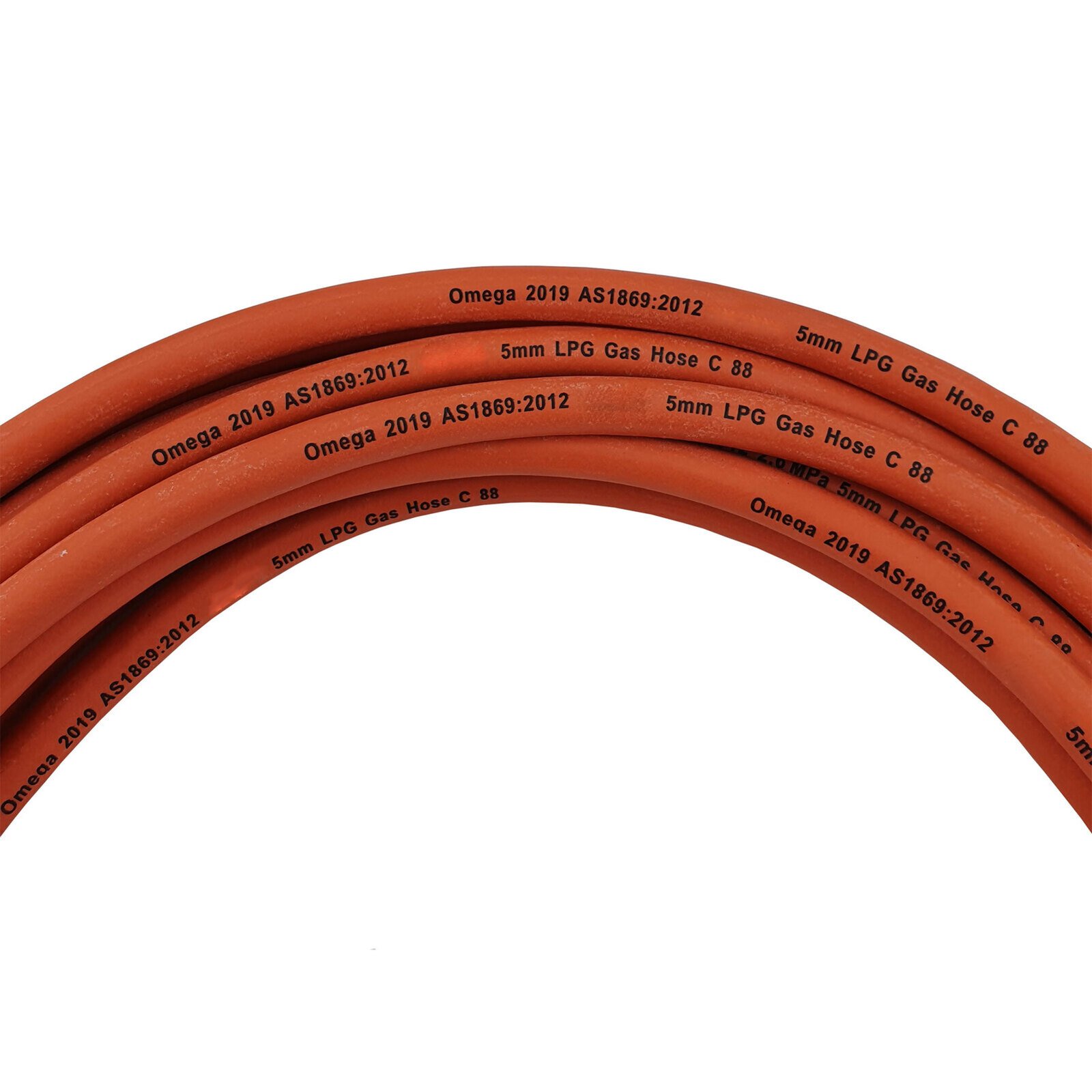20m LPG Gas Hose 5mm No Fittings - Premium Quality