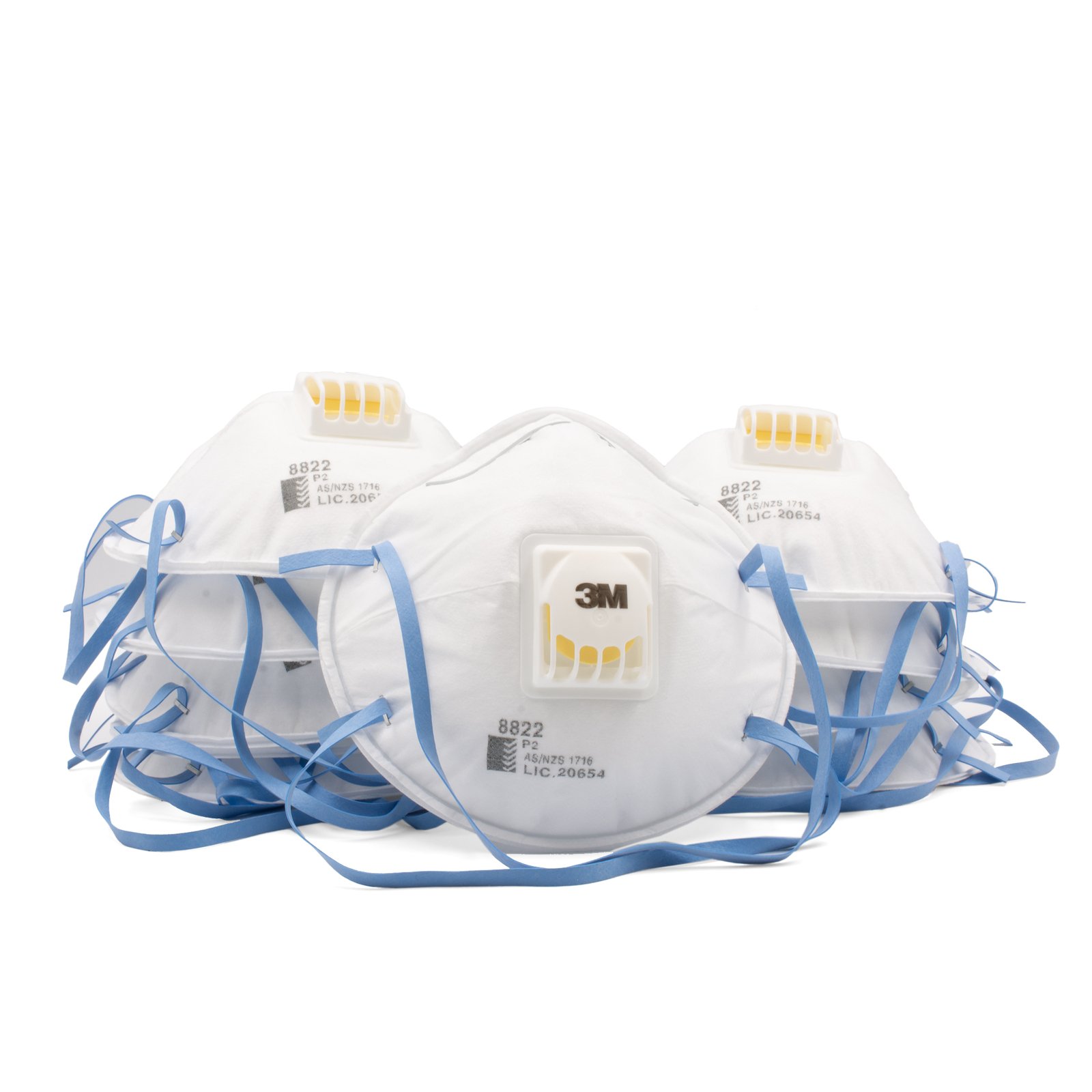 3M 8822 P2 Valve Particulate Respirator 10/box