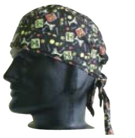XA-23-3606 1x Happy Welders Bandana Cap Skull Rag - Image 1