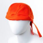 Orange Welders Bandana Cap Skull Rag - Heat Resistant