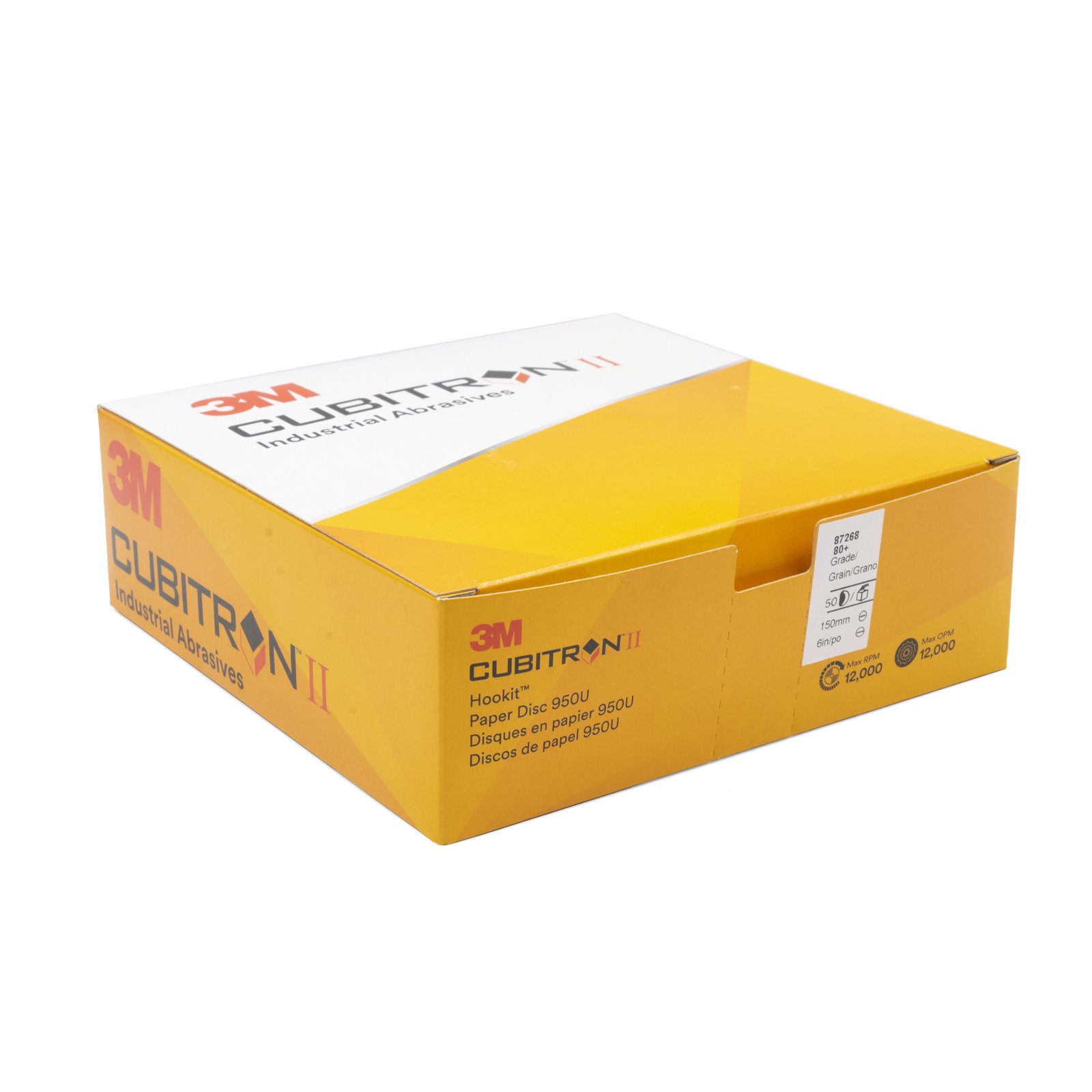 3M Cubitron 2 950U 80 Grit 150mm Sanding Disc 50pk