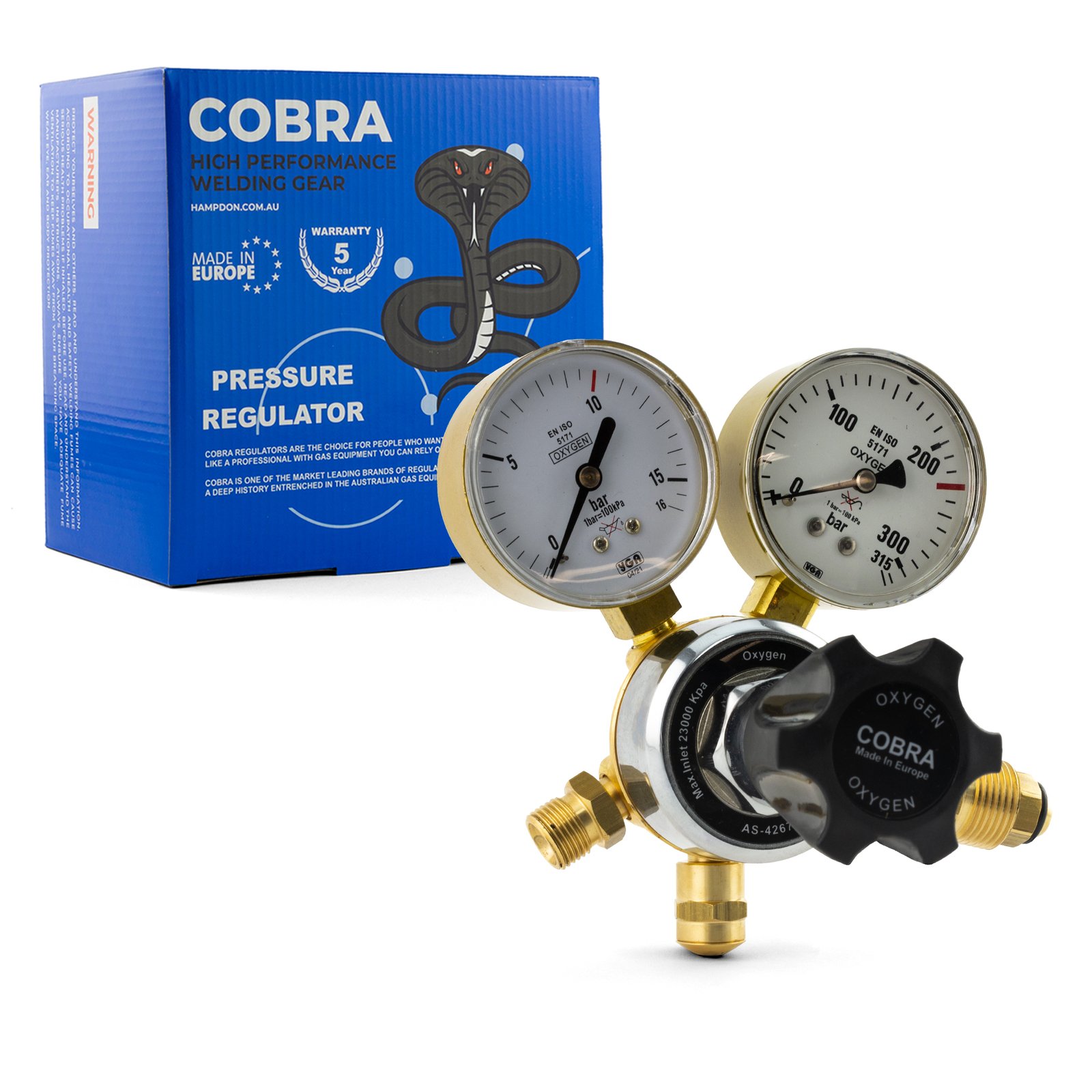 COBRA Oxygen LPG Gas Kit Welding Cutting Brazing No Flashbacks