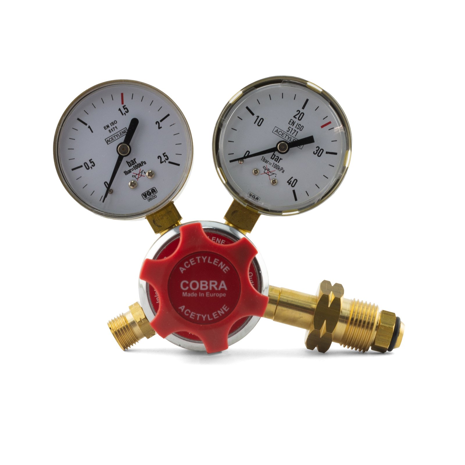 COBRA Acetylene Regulator 0-150KPA Flowmeter Welding/Heating