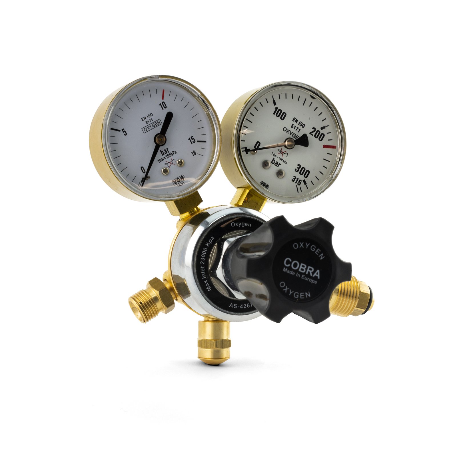 YLDOX10 COBRA Oxygen Pressure Regulator 0-1000 KPA Heating Welding - Image 1