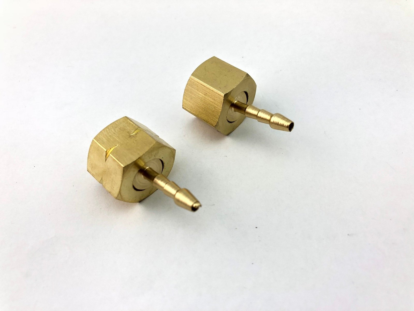 littletorchbarbs58 5/8 UNF Regulator Brass Barb 3mm ID Hose Fitting - Image 1