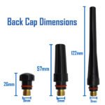 Pyrex TIG Cup Kit 2.4mm for WP17/18/26 - 8 Pack Value - Image 6